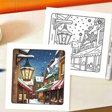 1 Winter Coloring Book, 24 Pages Of Cozy Christmas Coloring Pages, Suitable For Children And Adults, Perfect As A Gift, For Christmas Activities, Holiday Parties, Classroom Teaching Or Enjoying Cozy Coloring Time At Home! - Winter Coloring Book - View 3