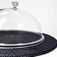 Tampa para Boleira 21cm PET Transparente Cúpula Protetora para Bolos - Transparente - Visão 4