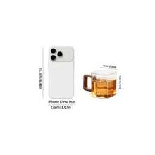 Square Glass Mugs With Wood Handle, Clear Square Glass Tea Cups, 2/4 Pcs Heat‑Resistant Glass Drinking Mugs For Coffee Tea Beverage, Home Kitchen Drinkware - View 3