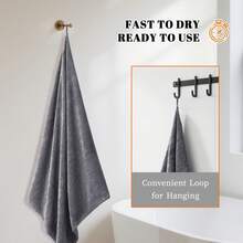 8-Piece Towel Set, 2 Bath Towels + 2 Hand Towels + 4 Face Towels, Microfiber, Soft And Comfortable, Highly Absorbent, Vacuum Packed - Brown - View 6
