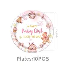 This Gingerbread Girl-Themed Disposable Tableware Set-Including Plates, Napkins, And Cups For 10 Guests-Is Perfect For Birthdays, Weddings, Holiday-Themed Parties, Family Picnics, And A Variety Of Other Occasions. - Multicolor - View 11