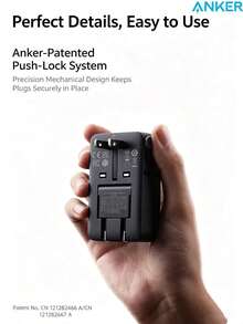 anker A9215, 5-In-1 Universal Travel Adapter, 20W PD Fast Charging, Slim And Portable, Multi-Functional Power Adapter For International Travel - Multicolor - View 9