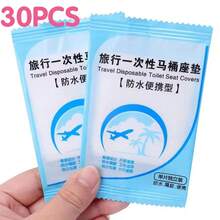 10-100pcs Disposable Travel Toilet Seat Covers, Portable Outdoor Camping Hotel Bathroom Toilet Seat Protector, Bathroom Accessories - Multicolor - View 8