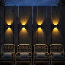 Solar Powered Outdoor Wall Light 6-LED Solar Spotlight Landscape Balcony Outdoor Wall Decor Light Outdoor Wall Hanging Light Dusk To Dawn Sensor - Solar Wall Light - View 8