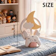 Crescent Moon Cloud Game Controller Headphone Stand, 3D‑Printed Desk Organizer Holder, Cute Aesthetic Desktop Decor, Birthday Christmas Halloween Thanksgiving Holiday Gift For Game Lovers - A - View 7