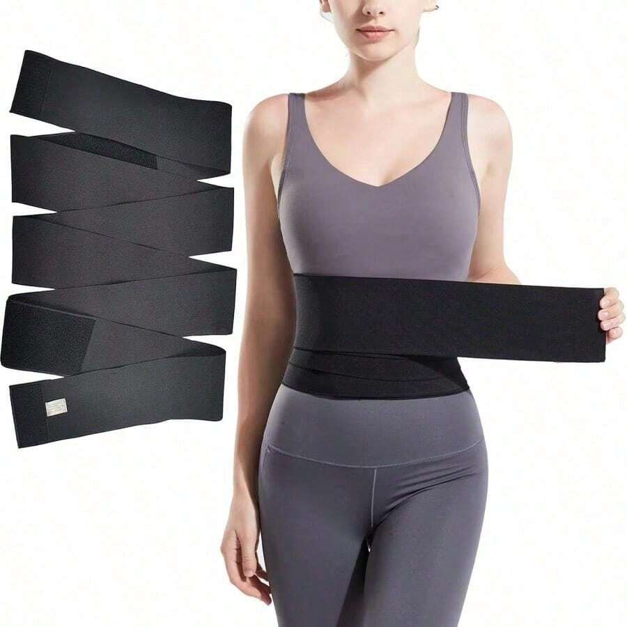 Waist Training Bodysuit, Breathable Waist Belt For Abdominal Control And Compression - Black - View 1
