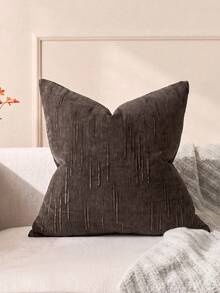 1/2 buah Sarung Bantal Lempar Bergaris Vintage, 100% Poliester Tenun dengan Resleting, Dapat Dicuci dengan Mesin, Sarung Bantal Dekoratif Pola Geometris untuk Sofa, Tempat Tidur, Ruang Makan, Kantor Rumah, Cokelat Kopi - Coffee Brown - View 8