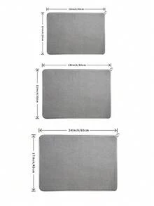1/2pcs Kitchen Dish Drying Mat, Dish Drainer Pad, Microfiber Absorbent Mat, Tabletop Mat, Non-Slip Heat Resistant, Drainage Mat, Cabinet Drying Mat, Bathroom Mat - Multicolor - View 6