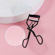 1/2pcs Portable Eyelash Curler With Comb, Black Handle, Non-Damaging, Easy Curl, Suitable For Daily Makeup, Randomly Includes 1pc Eyelash Glue Strip - Black - View 4