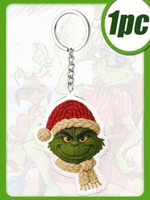 Splendor Acrylic Key Pendant, A Feminine Look In Red Santa Claus Dress, With A Christmas Ball Acrylic Pendant, Is A Collectible Gift Choice For IP Lovers - Multicolor - View 5