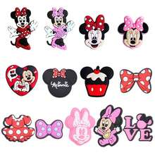Disney 13pcs Minnie Mouse Series Clogs Shoe Charms, Soft Rubber Drip Molded Clogs Shoe Accessories - Multicolor - View 4