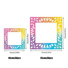 Colored Reusable Diamond Painting Segmented Frame Release Film, Non-Stick Transparent Release Paper, 5D Diamond Painting Accessories And Tools, Suitable For Diamond Painting Enthusiasts. - Sets - View 10