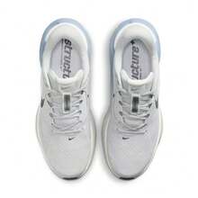 Sepatu Lari Nike Structure Plus Sport Comfort, Tahan Lama, Bernapas, dan Mendukung, Model Low-Top, Pria, Putih/Biru - Putih biru - View 9