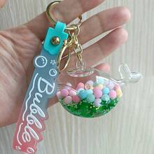 1pc Creative Cute Oil Floating Candy Whale Keychain, Exquisite Bag Pendant, Suitable As A Small Gift For Girls - Multicolor - View 12