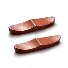 1/2/5/10pcs Japanese Style Wooden Chopstick Holder/Rest - Coffee Brown - View 13