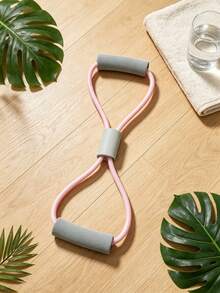 Figure-8 Latex Resistance Band 35LBS/16KG Elastic Pull Rope Durable High Elasticity Fitness Stretching Band Portable Home Workout Training Tool Suitable For Women Shoulder & Back Stretching Arm & Chest Exercise - Multicolor - View 6
