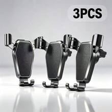 3/2/1pc Stable Non-Falling Car Phone Holder, 360° Rotatable Air Vent Car Phone Navigation Mount, Universal Phone Holder, Fits 4.7-6.5 Inch Models, Sturdy Material, Anti-Vibration, Anti-Shake, Anti-Slip, One-Handed Convenient Operation, Silicone Soft Pad Protects Phone, Compatible With Various Smartphone Models, High-Quality Gift For Driving Friends, Father's Day Gift, Car Accessories, Phone Holder, Car Interior Decoration - Multicolor - View 7