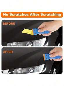 5/6/10pcs Plastic Scraper Set With 20 Plastic Blades, Household Cleaning Tool, Easily Remove Stickers/Glue/Labels/Paint/Oil Stains, Suitable For Cleaning Floors, Stoves, Car Windows, Multi-Functional Cleaning Essential - A - View 9