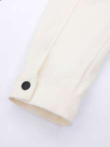 Men's Casual Fashion Versatile Minimalist Elegant Apricot Dragon & Phoenix Wool Blend - Apricot - View 6