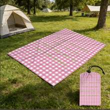 1pc Waterproof Sand-Proof Beach Blanket, Lightweight Foldable Picnic Mat For Outdoor Camping And Travel, 1.4m*2m - Multicolor - View 1