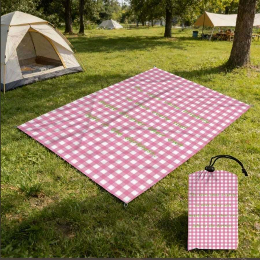 1pc Waterproof Sand-Proof Beach Blanket, Lightweight Foldable Picnic Mat For Outdoor Camping And Travel, 1.4m*2m - Multicolor - View 1