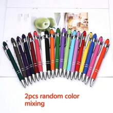 2/10/20pcs Metal Retractable Ballpoint Pens, Smooth Writing Tip, Multi-Color Options, Non-Slip Grip, Suitable For Daily Study, Office, Classroom Notes, Back To School, Christmas Student Office Supplies - A - View 9