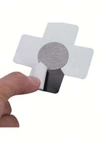 2/20 Pcs Black Cross Shaped Self-Adhesive Satin Disposable Nipple Cover Stickers For Women, Suitable For Strapless Clothes - Black - View 3