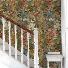 Floral Pattern Self-Adhesive Wallpaper, Bohemian Style Wallpaper, Removable Waterproof Green Petal Design, Suitable For Bedroom, Bathroom, Home Wall - Multicolor - View 18