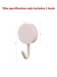 1pc Self-Adhesive Bathroom Towel Hook, Wall-Mounted Bathrobe Rack, No Drilling Required, Home Bathroom Decor Storage, Summer Style - Multicolor - View 9
