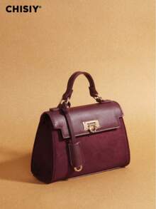 New Patchwork Minimalist Style Handbag, Suitable For Business Casual ...