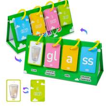 Consonant & Vowel Combination Pronunciation Flash Cards, Double Letter Combination Word Building Learning Cards, Early Literacy Education Toy For Children Aged 3-6 - Multicolor - View 3