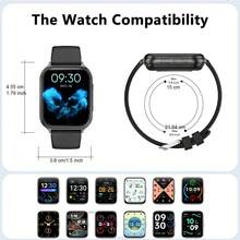 JIAYAOO Popular 1.83 Inch Touch Screen Smartwatch, Unisex, High-Definition Call Quality, Step & Calorie Tracking, Music & Message Notifications, 100+ Fitness & Sports Functions, Compatible With Android & Mobile Phones - View 5