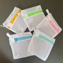 4pcs/1pc Zippered Laundry Bag, Reusable Mesh Laundry Bag, Prevents Sticking And Stains, Can Hold Laundry Beads And Fragrance Beads, Washing Machine Accessory, Suitable For Delicate Clothing - Multicolor - View 8