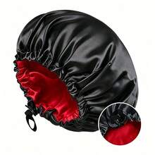 2 buah Topi Tidur Satin dengan Tali Serut yang Dapat Diatur, Topi Pelindung Rambut Dua Lapis Bolak-balik, Topi Tidur Perawatan Rambut Lembut, Aksesori Rambut Rumahan untuk Wanita - Dapat disesuaikan - View 6