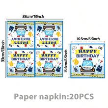This Police-Themed Party Set-Featuring Disposable Plates, Napkins, And Paper Cups For 10 Guests-Is Perfect For Birthdays, Weddings, Themed Holiday Parties, Family Picnics, And A Variety Of Other Occasions. - Multicolor - View 5