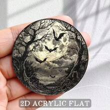 1 buah Magnet Kulkas Akrilik Bentuk Kelelawar Terbang, Magnet Kulkas Dekoratif Malam Misterius, Hadiah Dekorasi Kulkas Pohon Gelap - Magnet akrilik - View 1