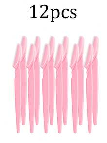60pcs/30pcs/12pcs/6pcs Eyebrow Shaving Set Designed For Women And Men, Includes Waterproof Storage Bag, Eyebrow Trimmer With Dust Cover For Trimming And Shaping Beautiful Eyebrows, Facial Hair Removal Razor, Washable And Reusable, Suitable For Facial And Body Hair Removal, Essential Tool For Hair Salon, Makeup And Beauty Industry And Daily Use, Beauty And Travel Accessory. - Multicolor - View 7