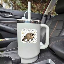 1 PC Jimo's Seattle Raccoon, Jimo's Raccoon Sticker, Water Bottle Sticker, Fun Sticker, Cute Sticker, Laptop Sticker, Sticker, Laptop Sticker - View 4