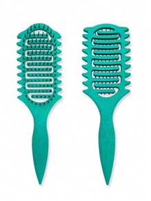 1pc New Upgraded Hollow Curly Hair Comb, Featuring Special Brush Head And Structural Design, Suitable For Various Hairstyles, Reduces Hair Loss, Pulling And Split Ends, Unisex, Convenient And Easy Styling - Multicolor - View 13