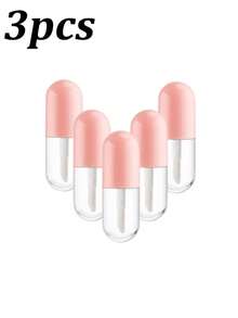 10/6/3pcs Pink Capsule Lipstick Bottles, 5ml Transparent Lipstick Containers, Reusable, Suitable For Liquid Foundation, Concealer And Lipstick, Lipstick Containers, Travel Toiletries, Lipstick Tube Containers, Travel Necessities - Multicolor - View 7