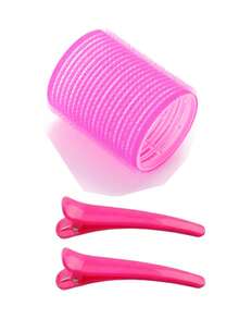 Hair Rollers With Clips, Self-Gripping Curler Suitable For Long/Medium/Short Hair And Bangs, DIY Hair Curling Tool (Includes 12pcs Large Roller Tubes + 10pcs Clips) - Multicolor - View 16