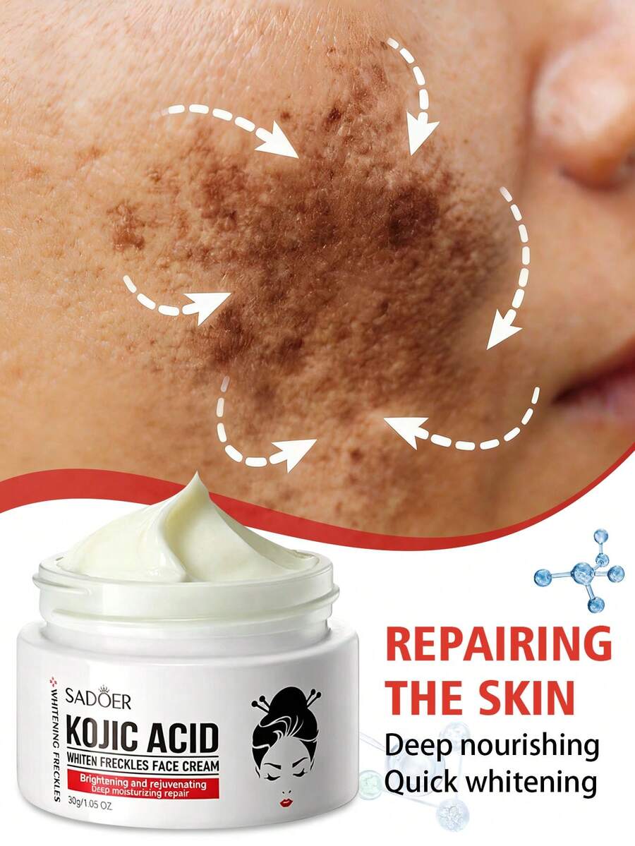 SADOER Niacinamide Whitening Cream, Suitable For Face And Eye Care. Gentle And Non-Irritating Formula, Deeply Moisturizing, Suitable For All Skin Types, Unisex Daily Skincare