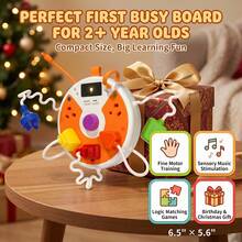 1pc Baby Music Multi-Function Activity Board Toy, Light-Up Sound Music Toy, Rhythm Game And Song Playback Learning Toy, Early Childhood Education Interactive Toy, Motor Skills And Cognitive Development Gift, Adjustable Volume Multi-Mode, Portable Storage, Suitable As Baby Gift - Multicolor - View 11