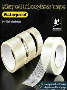 1 Roll RV Awning Repair Tape, Suitable For Waterproof Fabric, Boat Cover, Tent And Canvas. This Waterproof Patch Kit Is Reinforced And Durable. Please Ensure Surface Is Dry Before Application. - Transparent - View 1