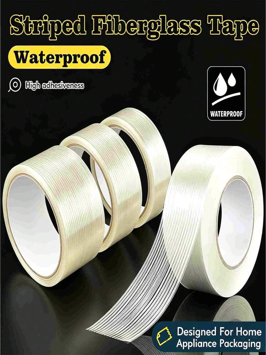 1 Roll RV Awning Repair Tape, Suitable For Waterproof Fabric, Boat Cover, Tent And Canvas. This Waterproof Patch Kit Is Reinforced And Durable. Please Ensure Surface Is Dry Before Application. - Transparent - View 1
