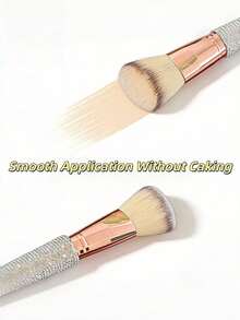 9pcs Makeup Brush Set With Foundation, Contour, Eyeshadow, Eyebrow Brushes And Storage Cup, Suitable For Travel, Date, Party, Photography, Daily Makeup, Soft Handle And Bristles, Portable Makeup Set, Shiny Makeup Essentials - Multicolor - View 7