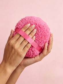 2pcs Ultra Soft Latex-Free Washable Reusable Large Pink Sponges, Suitable For Talcum Powder, Loose Powder, Mineral Powder, Setting Powder, Skincare, Face & Body Makeup And Compact Powder Use. Makeup Puff, Exquisite Beauty Accessory, Dressing Table Decor, Christmas, Halloween - Multicolor - View 5