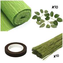 Multi-Color Thick Crepe Paper Handmade Floral Material 9.8 Inch * 8 Feet Thick Paper Flowers Kindergarten Hand-Made White Flowers Crepe Paper - Multiple Styles - View 27