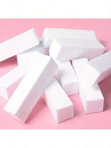 10pcs Nail Buffer Blocks, Medium/Fine Grit 100/180, Suitable For Acrylic Nails, Gel Nail Polish, 3-In-1 Professional Toe And Nail File Set - Multicolor - View 1