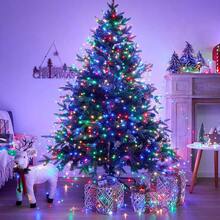 1PC Warm White USB Fairy Lights With Remote Timer Dimmable 8 Modes Green Copper Wire String Lights Christmas Tree Decor Lights For Christmas Tree Bedroom, Wedding, Holiday Indoor & Outdoor Decoration - Green Copper Wire String Lights - View 9